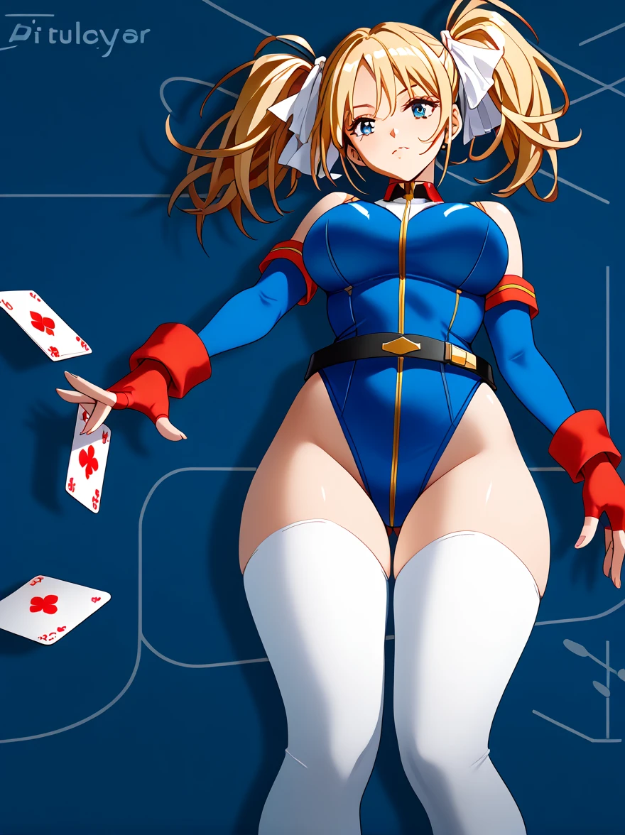 score_9, score_8_up, score_7_up, score_9, source_anime, BREAK   TsunadeSDXL, 1girl, solo, long hair, breasts, super thin waist, looking at viewer, blush, open mouth, blonde hair, large breasts, room background, bow, animal ears, cleavage, bare shoulders, twintails, brown eyes, collarbone, pantyhose, bowtie, nail polish, rabbit ears, red bow, leotard, wrist cuffs, black pantyhose, strapless, covered navel, detached collar, fake animal ears, low twintails, highleg, facial mark, thigh gap, playboy bunny, between breasts, red bowtie, black leotard, red nails, highleg leotard, strapless leotard, thighband pantyhose, mature female, card, tsunade (naruto)