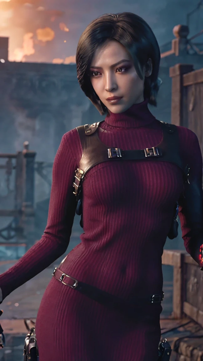 (Masterpiece, best quality, intricate details, 1sologirl) iron collar, arms behind back, iron cuffs, shackles, bound ((standing by wooden pole:1.2)) looking from above happy closed mouth