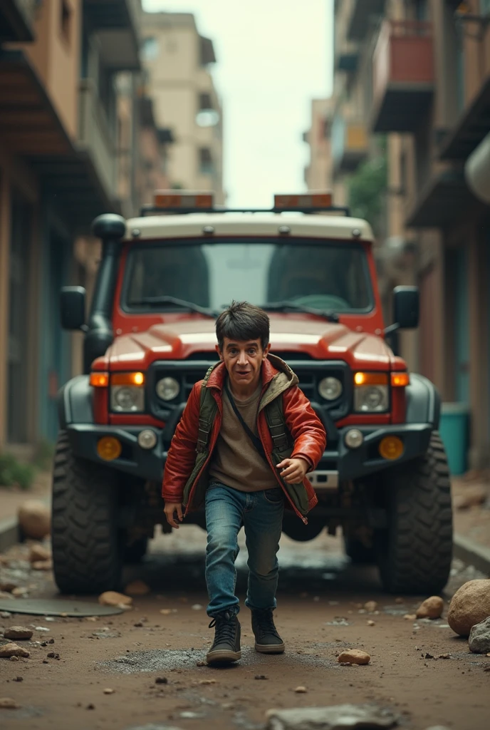 A boy playing free fire