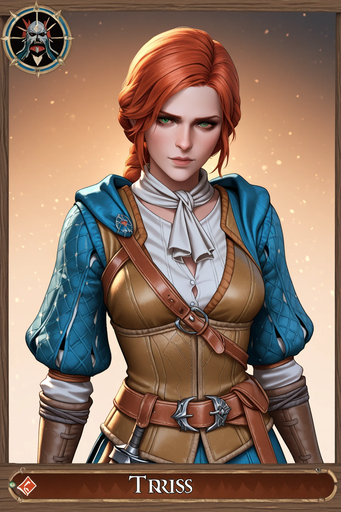 Triss Merigold trading card (triss_w3) from The Witcher.