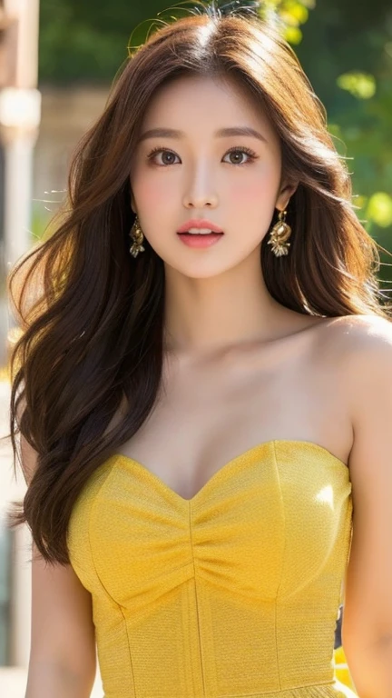 (32K,very high res, high detailing, highly accurate,Pretty Girl 1:1.5),Raw photo & realistic atmosphere,beautiful dark blue eyes,Detailed mouth,Glossy lips,Detailed eyebrows,Soft white skin that shines with every detail,,Eyes drawn in detail、Very beautiful eyes with azure eyes,Detailed lips、Very beautiful face,Very well-formed face、Lifelike face,shiny beautiful lips,Beautiful eyebrows,Infinite reality,Best design,(Insanely cute Japan 16 years old,Beautifully shaped breasts,Very cute beautiful girl,,Healthy body,Outstanding style:1.5),Best Natural Makeup,Japanese ido,Korean Idols,Young sensual idol,Moist eyes,Dark Beautiful Deep Eyes,Beautiful butt,beauty legs:1.3),超A high resolution、Natural and realistic face,Pure eyes are too cute,(((photorealisim,Photograph the whole body))),Reality Live Action,(Fashionable, luxurious and voluminous earrings,a necklace,A bracelet,gyuru,Glossy nail art,Gorgeous Party Long Dresses,Luxury Gorgeous Court,White G Strength,high-heels,hairaccessories,Calm and fashionable girl,Shiny brown hair,Fancy Hair Arrangements for Party,sottle smiling,full body Esbian,Show full-body fashion,Red carpet, A gorgeous long dress that you won't forget once you see it,The only beauty,Cute 15 year old girl,Very cute 15 year old girl:1.7),Night in Roppongi