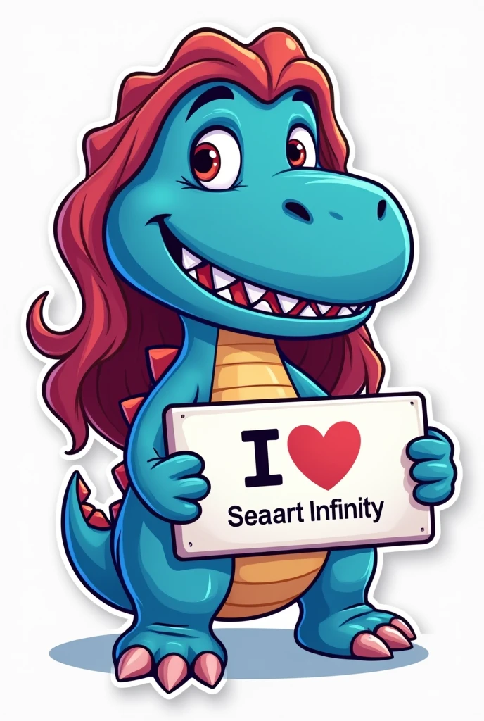 furry, scaly, scales, anthro,DragonToonFlux, holding a sign saying "Test my LoRA"