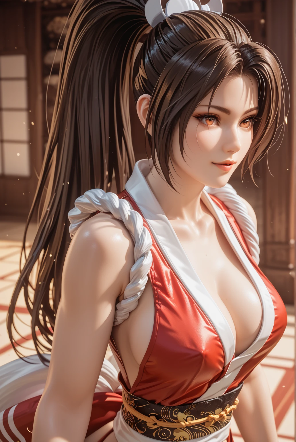 ((High Kick:1.6))、((attack posture:1.4))、((8k)), ((32K)), ((Highest quality)), ((masterpiece)), ((超High resolution)), ((Tmasterpiece)), (((head shot:1.6)))、((8k)), ((32K)), ((Highest quality)), ((masterpiece)), ((超High resolution)), Fine skin、女性1 person、pink sexy dresseai shiranui:1.2)), Expose your shoulders、Brown Hair, Brown eyes, Long and high ponytail, hair band, 1 person、Age 25, Japanese Mature, beautiful指, beautiful長い脚, beautiful体, beautiful鼻, beautifulキャラクターデザイン, Perfect Eyes, Perfect Face, jewelry, hair ornaments, king of fighters,((Large Handheld Fan:1.6))、
(Tabletop, Highest qualityの, Highest quality, beautifully、beautiful: 1.2), Very detailed, More detailed,適切な体のProfessionalポーション,Tabletop,Ultra-high quality output images,High resolution,Intricate details,Very delicate and beautiful hair,Realistic photos,dream-like,Professionalの照明,Realistic Shadows,Focus Only,
(Big Breasts:1.2,) , フローティングスカートFine skinの質感, High quality fabric, High quality metallic texture、((Beautiful and dense face))、RAW Photos、Professional, Ultra-fine painting, ((alone)), beautiful胸、Highest quality, Very detailed, Very detailed詳細, Finer details, so beautiful,(Five Fingers, Four fingers and thumb),Concept Art, Anime fantasy artwork, Detailed fantasy art,8kHigh resolution, Detailed Art, 8 Slim legs, Defined, Defined fingers、 Face full of scars、Skin shiny with sweat、 injured scared girl、 crying wet bursting out eyes, real tears streaming down face, ultra-detailed eyes,bandaid on face,covered with mud,expression of despair,Illumination that emphasizes shiny sweat{{{Spread }}},(crotch rope walking:1.0),full body、full body