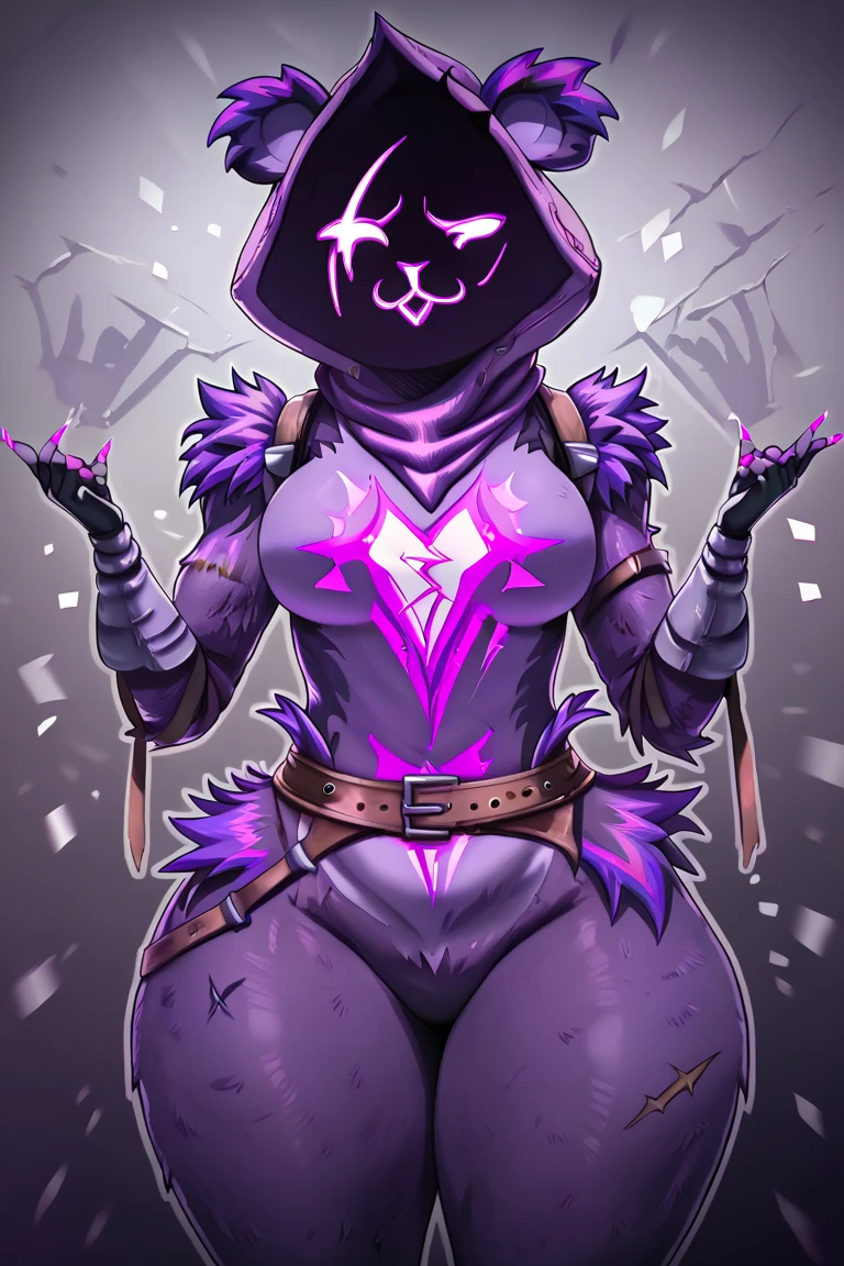 masterpiece, <lora:KatressMeowMeowV1.2-000009:0.9>, katress, cat girl, furry, furry female, pink eyes, blue hair, blue skin, blue fur, colored skin, cat ears, small breasts, wide hips, witch hat, scarf, covered mouth, black dress, long sleeves, wide sleeves, looking at viewer, IncrsVGiftBoth, incoming gift, outdoors, grass, <lora:IncomingValentineGiftPOVTwoHandsV2:1>