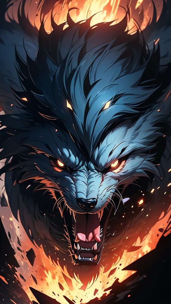 Asian dragon kitsune