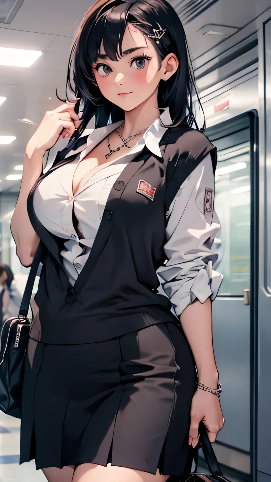1female,aged 40,Huge breasts,Pornographic exposure, 独奏,(Background with:aerodrome), She has long flowing hair, standing on your feet,Sweat profusely,drenched all over the body,,blue color eyes,frontage,Blue straight hair, curlies,mostly cloudy sky,(((tmasterpiece),(Very detailed CG unity 8K wallpaper),best qualtiy,cinmatic lighting,detailed back ground,beatiful detailed eyes,Bright pupils,(Very fine and beautiful),(Beautiful and detailed eye description),ultra - detailed,tmasterpiece,)),facing at camera,A high resolution,ultra - detailed),熟妇,mature,revealing breasts,facing at camera,Flushed complexion,Orgasmic face,Pornographic exposure,Protruding underparts,Camel toes,with no underpants,legs are open,frontage,Full body photo of beautiful sexy flight attendant in miniskirt and sewn stockings,((独奏)),in the airport,high-heels,Craving sexual,