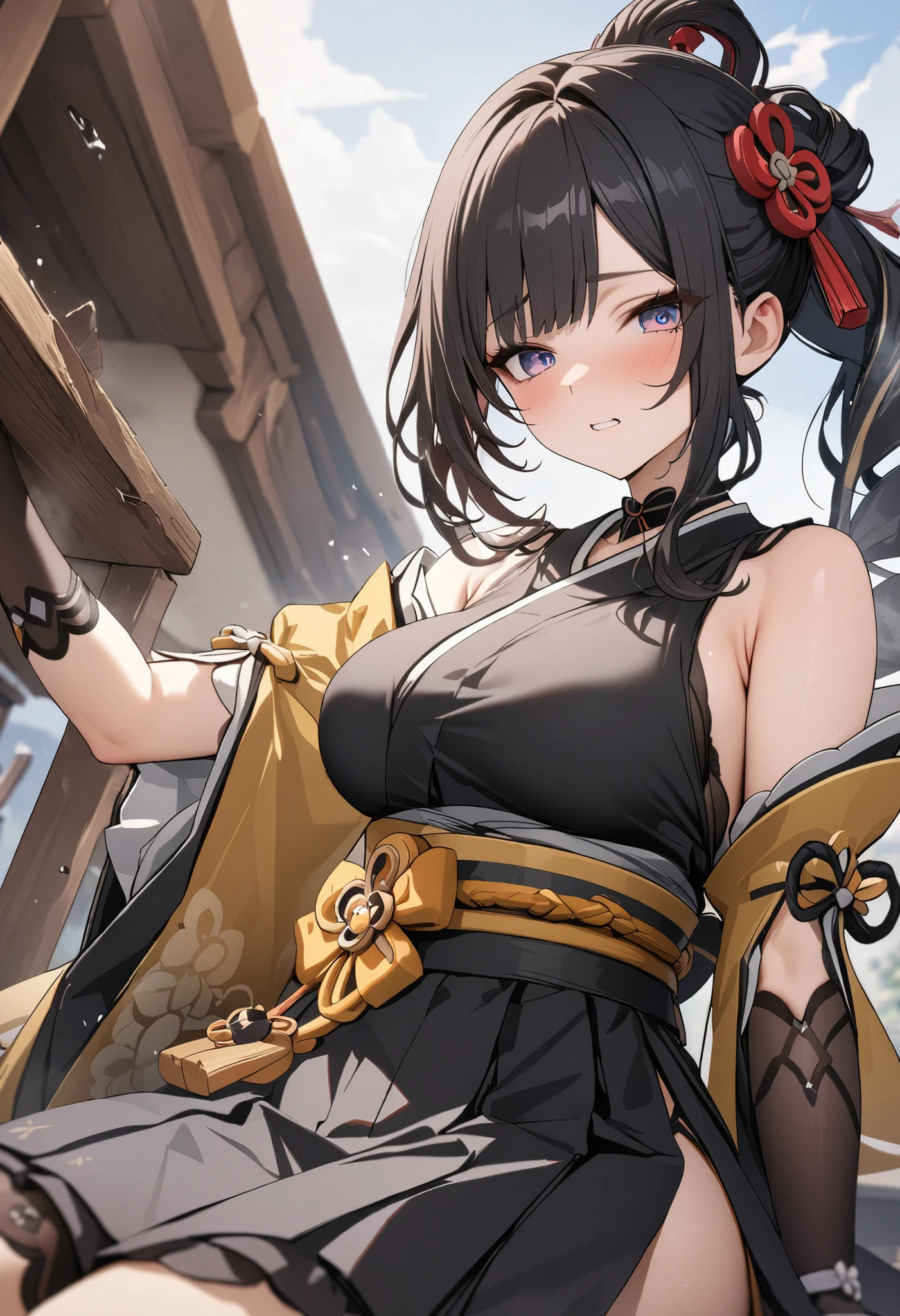 8k,masterpiece,best quality,ultra detailed,break,chiori \(genshin impact\)