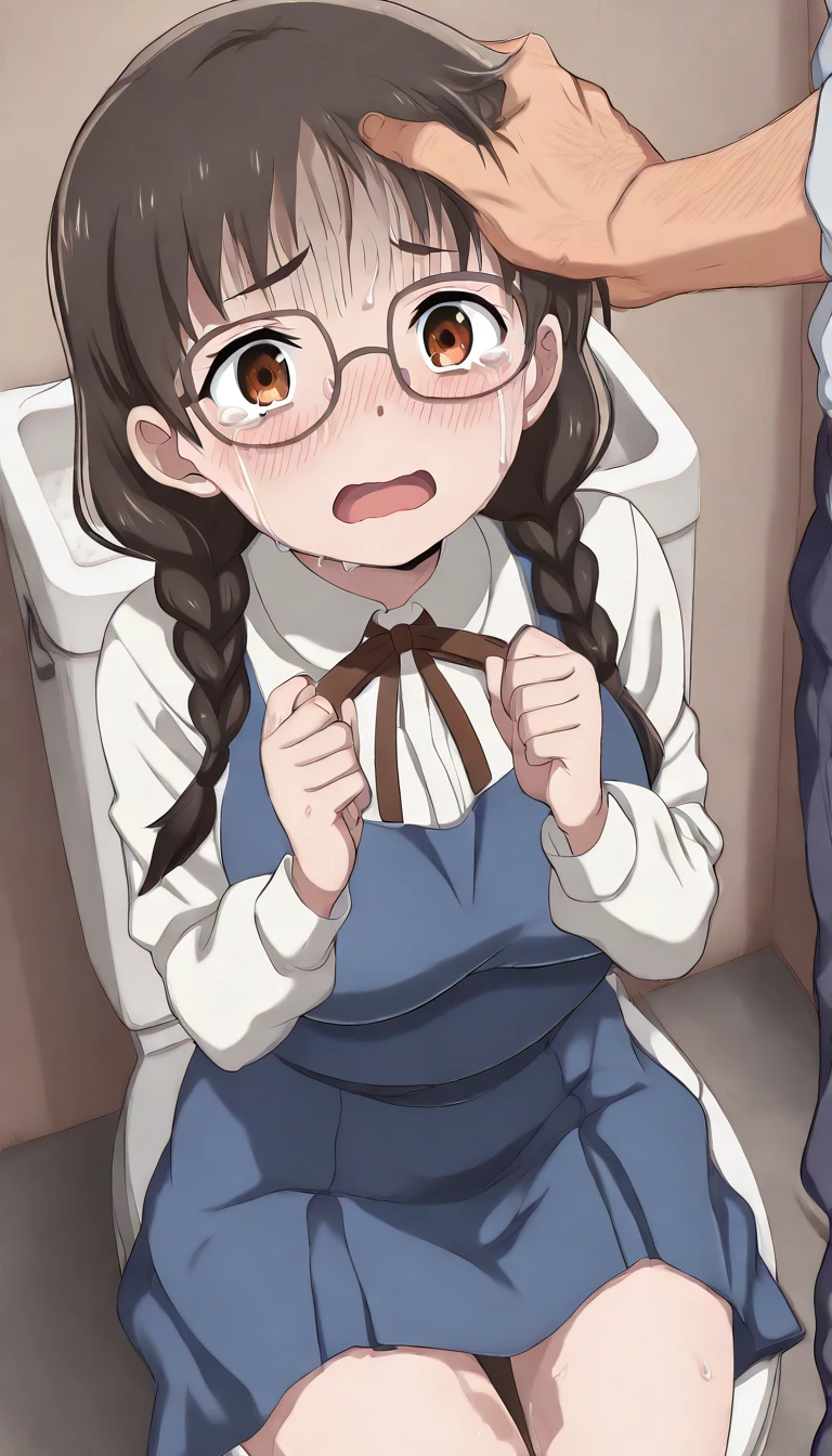 Anime. Baby. Lovely girl. . Brown hair. Long hair. Brown eyes. Beautiful eyes. Perfect eyes. Expressive eyes. Ideal face. Beautiful nose. 12 years old. Small breasts. Flat chest. Slave. Sick. Ssbbw. She has a cold. She has a runny nose. Nasal mucus. She has snot running out of her nose. She wants to sneeze. She needs to sneeze. She has a strong, desperate urge to sneeze. She sneezes. She sneezes. Handkerchief. She sneezes, covering her nose with her hands. She blows her nose. She's on her period. Her crotch is bleeding. Menstrual blood was leaking from the diaper. stomach. In the middle of the street. Thick body. Thick legs. Fat belly. Fat ass. Slave collar. Shackles. Dirty slave tunic. Torn slave tunic. Diaper. Dirty diaper. Sitting. Wheelchair. Middle Ages. Fetezi city. Slum. That's all the growth. Beautiful character design. Shiny skin. Full body. NFS. Official art. Extremely detailed CG Unity 8k wallpaper. Ideal lighting. Ultra high resolution 4K. Super detailed 8K. A high resolution.