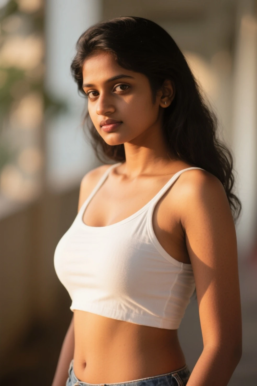 A beautiful Indian girl cute smile