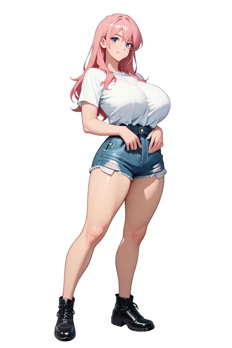 European and American cartoon characters, design de personagem original, sexy look , 1 girl, standing alone, jewerly, bonnet, aretes, pants, ha, へそ, shoe, tummy, long hair, breastsout, hand on hip, White background, hoop aretes, upper court, simple background, tennis, pink hair, big breastsout, regatta, pink hair, baggy pants, neckleace,massive huge penis, show penis, show full massive penis, big underwear showing, long penis, massive huge penis, massive huge bolas, big balls, naked penis, large legs