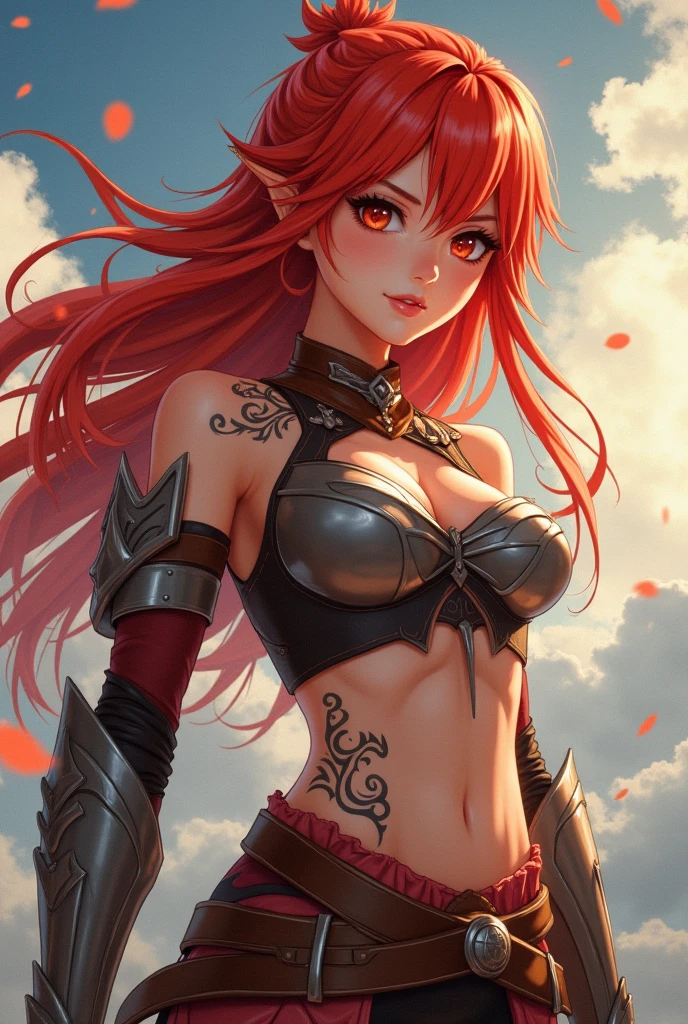 Beautiful full-bodied woman, 30 years old, muscular and perfect body, (((Viking warrior))), long red hair and with little clothing, tiny thong, (((bra made of scales))),  large breasts, generous neckline, splashed blood on the body, brave face, dark kingdom,  Sexy pose, walking in a wilderness, active volcano in the background, medieval era, bioluminescent, 8K resolution concept art, realism, by Mappa studios, masterpiece, best quality, (1girl), official art, illustration, ligne claire, (cool_color), perfect composition, absurdres, fantasy, focused, (clear clothing, transparent cloth, see-through material), (((cameltoe))), (red hair, freckles, huge breasts, nearly naked, underboob), thick but fit, blend of Natalie Dormer and Zendaya, silk robes, detailed castle background, 20 yo, natural, amazing body, pronounced feminine feature, speaking, laughing, festival, (((no panties)))