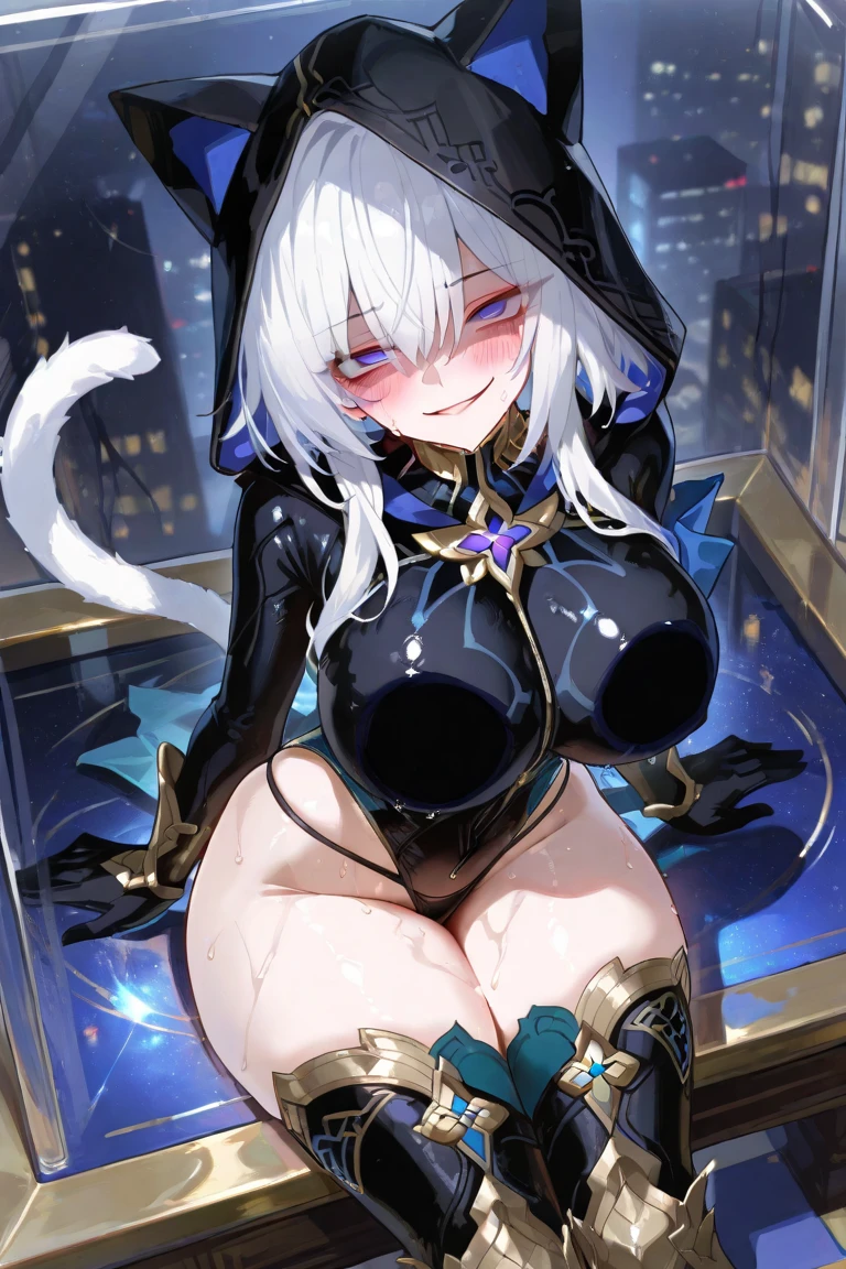 Breasts bigger than torso, huge breasts, crazy swollen breasts, otherworld background, wearing bikini armor, Korean goddess, realistic fantasy rendering, realistic anime girl rendering, vista, (Full body portrait: 1.4), (Big breast: 1.4), (Exaggerated body proportions), (nine-headed body), long black wavy hair, wearing delicate earrings, chest exposed from armor, plump hips, slender legs, thick thighs, (wearing black transparent pantyhose), (wearing short leather boots), camel toes, raised, sitting on a tavern bed, octane rendering, (unparalleled masterpiece, ultra-realistic 8k CG, dramatic, ray tracing, HDR:1.2), (best quality), Fantasy, Atmospheric, Extremely detailed, Intricate, Ultra-detailed, Harsh lighting, (Specular illumination: 1.4), (Realistic face: 1.2), (Skin dents: 1.3), (1 girl: 1.4)