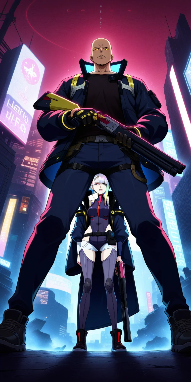 1girl, <lora:cy1-000008:1> <lora:lucy_cyberpunk:0.45>city,rain,light,night,