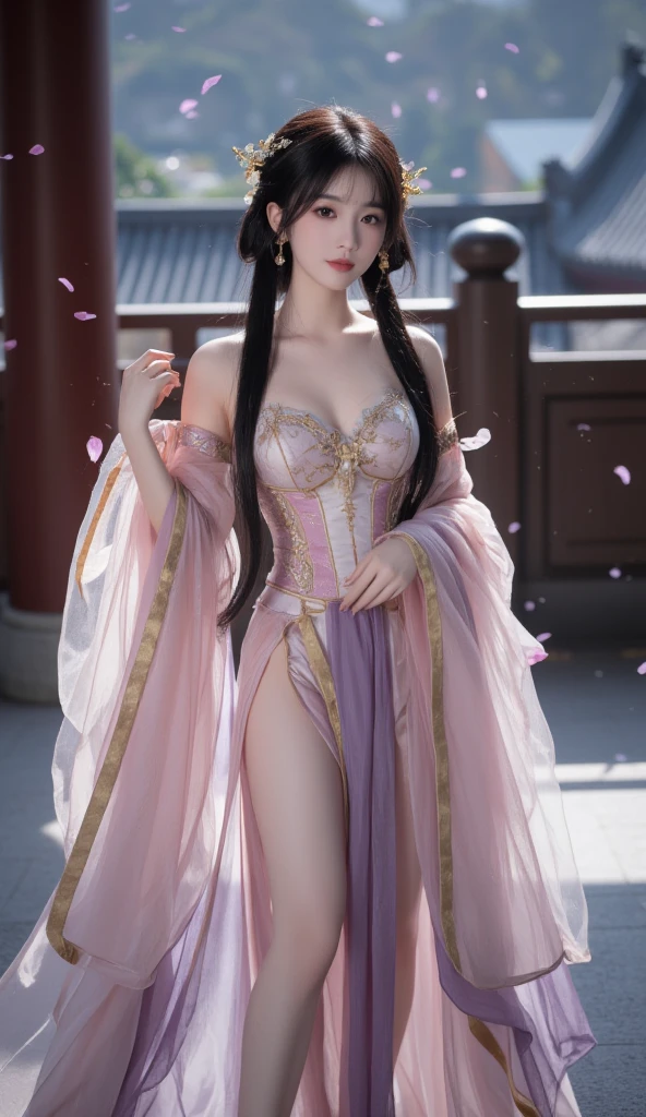 beautiful and delicate woman,The eyes and face are very detailed, exquisite eyes, super detailed, High resolution, The content is very detailed,best quality,EnLightenment,unity,8k wallpaper,masterpiece,best quality,imagine,1 girl,Wear sexy pink bikini armor,Armor patterned metallic style pink priest cloak,priest hat,standing posture,long legs,put on pink boots,look at the audience,facing the audience,flowing long hair,Surreal 8000g,Impeccable,masterpiece,professional artwork,famous artwork,Light,movie bloom,perfect face,pretty face,fantasy,Dreamy and magical,not real,intricate details,Exquisite pattern…Korean woman’s face