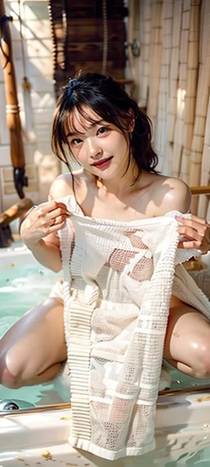 ((Highest quality, 8k, masterpiece: 1.3、Full Body Shot、Spread your legs、No pants、Very good、barefoot)), sharp: 1.2, Perfect Body Beauty: 1.4, Slim Abs: 1.2, ((Leaning forward: 1.2、Nipple erection:1.3)), (Open shirts are see-through: 1.6), Close your face: 1.5, (((Highly detailed face and skin texture, Beautiful Eyes, double eyelid))), Side view of the camera
