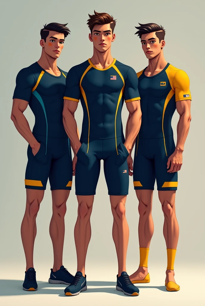 Swimwear for male sports students