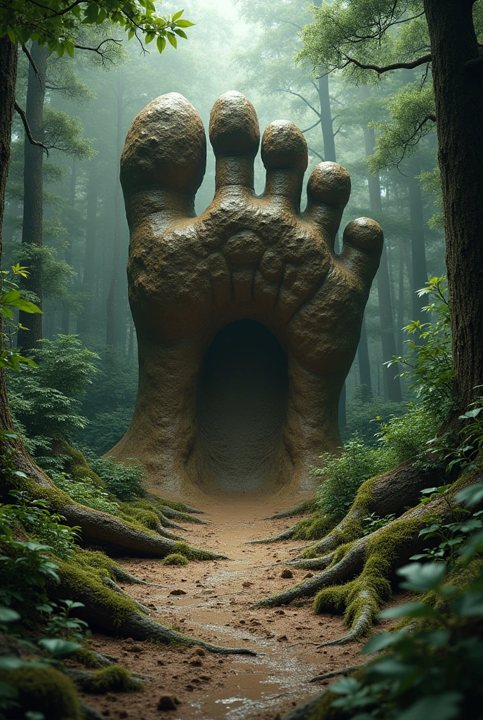 A naked woman Wearing nike shoes, hiking chlotes, entangled in leafy vines on a Hillside cliff, rock, body covered in moss, entangled in roots of vines, roots of leaves covered, beautiful woman, big breasts, legs open showing pussy, big root fucking her pussy, mossy tree roots piercing her pussy, wet vagina, sensual body, big breasts, short wavy hair, beautiful Asian woman, jav idol actress, tied up with tree roots, misty Hillside cliff background, very realistic, very realistic,