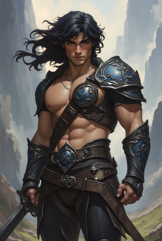 (((Luxurious shoulder length black hair and sexy smirk.))) (((18 years old.))) (((18yo.))) (((Cute smirk.))) (((Single character image.))) (((1boy))) (((Looks like a sexy male swashbuckler for a fantasy setting.))) (((Looks like Marco Banderas.))) He has strong Italian features. Create an enchanting AI-generated image of a charismatic and irresistibly attractive man in a high fantasy realm. He should exude rugged, dashing charm that captures the attention of every onlooker, particularly the adoring gazes of countless women. This character must embody thrilling and exciting qualities, but his arrogance should be evident in his posture and expression.  Fantasy art.  Fantasy character.  He is expressive and has a lot of personality.  Has the body of a male model and a perfect male physique.  (((He seems flirty, sexy and rough.)))(((Seductive like a sexy villain.))) (((Very sexy abs.)))(((Sexy tattoos.)))  (((He looks like a sexy male sorcerer who practices the dark arts.))) (((Dark and eerie background.))) 18 years old Hunk , looking at viewer, photorealistic, perfect face,  perfect face, beautiful big gym built, , open shirt, black pants, straight, 


 dungeons & dragons, fantasy adventurer, fantasy NPC, attractive male in his mid 20's, ultra detailed, epic masterpiece, ultra detailed, intricate details, digital art, unreal engine, 8k, ultra HD, centered image award winning, fantasy art concept, digital art, centered image, flirting with viewer, best quality:1.0,hyperealistic:1.0,photorealistic:1.0,madly detailed CG unity 8k wallpaper:1.0,masterpiece:1.3,madly detailed photo:1.2, hyper-realistic lifelike texture:1.4, picture-perfect:1.0,8k, HQ,best quality:1.0,

 best quality:1.0,hyperealistic:1.0,photorealistic:1.0,madly detailed CG unity 8k wallpaper:1.0,masterpiece:1.3,madly detailed photo:1.2, hyper-realistic lifelike texture:1.4, picture-perfect:1.0,8k, HQ,best quality:1.0,


