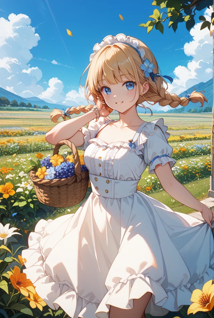 hitenkei style, claude monet style, oil painting, grape farm, tulip field, carrying wheat, south holland, ((topless)), nsfw, masterpiece, summer, 1 girl, erect nipples, intricately detailed, navel, bare shoulders, waist apron, ((windmill)), blonde hair, necklace, head scarf, scenery, extremely detailed, bare breasts, puffy nipples, blue eyes, bare stomach, soaked, small breasts, scrunchy bracelet, teen, soft eyes, smiling, armpit, sweaty, happy, half open eyes, lusty eyes, blushing, long, light blue headband, side bangs, sleepy eyes, lifeless eyes, netherlands, full body, long white skirt, scenery, huge nipples, saggy boobs, 1 side braid