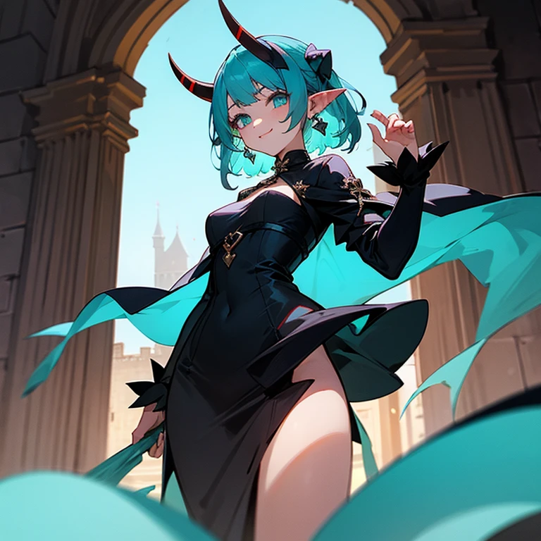 One Woman、Braided twin tails、Huge breasts、(Huge breasts:1.8)、Glasses、blue eyes、Green Hair、Red Chinese Dress,Long dress, No sleeve, Black lace knee socks, In the living room, Are standing, Seduce your sexy waist ,I can see your pants,T-back pants,String Panties,Pubic hair sticking out,Pubic hair sticking out,乳首がAre standing,The nipples are erect,The butt is facing the viewer,Showing her butt to the audience,Showing your asshole to the viewers,Showing her anus to the viewers,She spreads her anus open and shows it to the viewers.,She spreads her anus open and shows it to the viewers.,【Tentacles sticking out of anus】,【Eel tentacles protruding from the butthole】,【Eel tentacles protruding from anus】