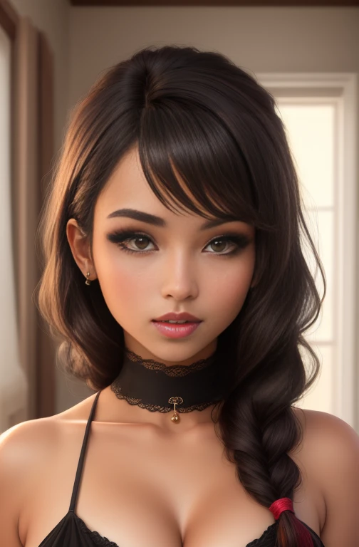 (Solo Dark-skinned woman:1.7),Chest emphasis,(Braless:1.5),(micromini skirt:1.4),(Glamour:1.3),(all-fours:1.4),(from behind:1.5),(hands on own ass:1.5),Big Breast,Beautiful cleavage,(Random Hair Styles:1.2),(Random hair color:1.2),Random Accessories,Detail Face,(The eyes of the enchanting deteil:1.2),(looking in camera:1.2),(Seductive smile:1.6),(Dynamic Pose:1.2),(eyeshadows:1.2),(eye line:1.3),(mascara:1.3),(cheek:1.2),(Sexy Lipstick:1.2)short eyebrow,Super Resolution,absurderes,