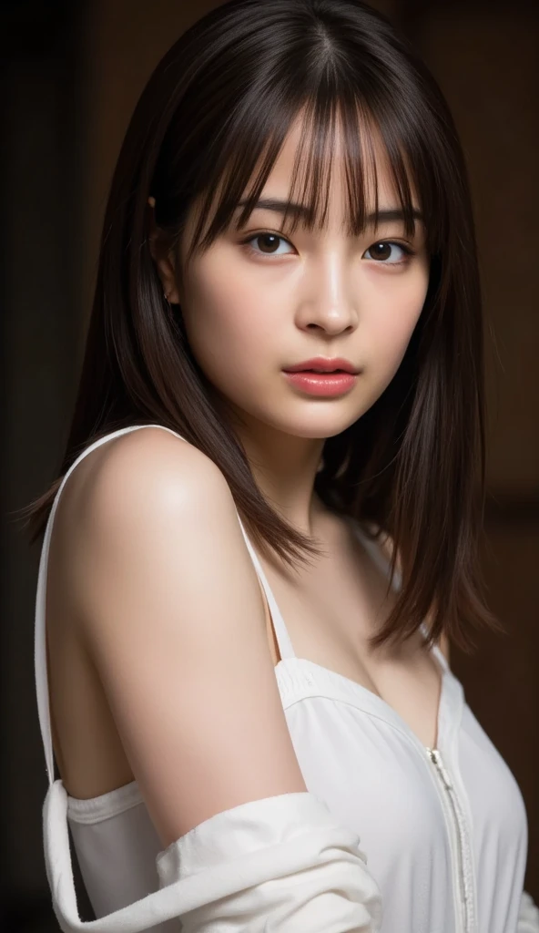 highest quality, epic realistic, ((in the pitch black darkness :1.4)), ((portrait:1.5)),(background: dark ) high contrast ,glorious picture, lowest lux, lighting face, she's comfortable, wearing lingerie, looks incredible, (8k, Raw photo, Highest quality),(epic realistic:1.5), a woman, face,(detailed eyes:0.8),(looking at the camera:1.4), (Highest quality), ( high contrast, deep shadows),Intricate details,cinematic,((skin:1.4)), (long dark hair:1.3), long hair, messy ,(Hdr:1.5),Detailed, colors, Superior quality, Masterpiece, Raw Photo (20-year-old, looking at viewer), beautiful, (wearing underwear,), perfect, natural, perfect composition, portrait, perfect face, smiling expression, Captivating eyes, Bright details, Tight lips, (High Skin Detail),, (blue tint: 0.6), (sale: 0.8), (bloody: 0.7), Key lighting , (backlight: 0.5), Medium depth of field, Canon 5d, 50mm lens, f/4 apertures, (Ultra-detailed, Complex detail), sharp focus, soft colors, 8k, Absurd, 80mm, dark background, photography, smiling, medium ,