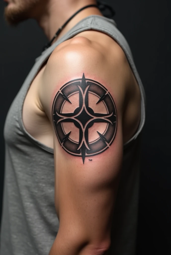 Draw a tattoo with lightning style and a scorpion included with the same lightning style on a full arm 