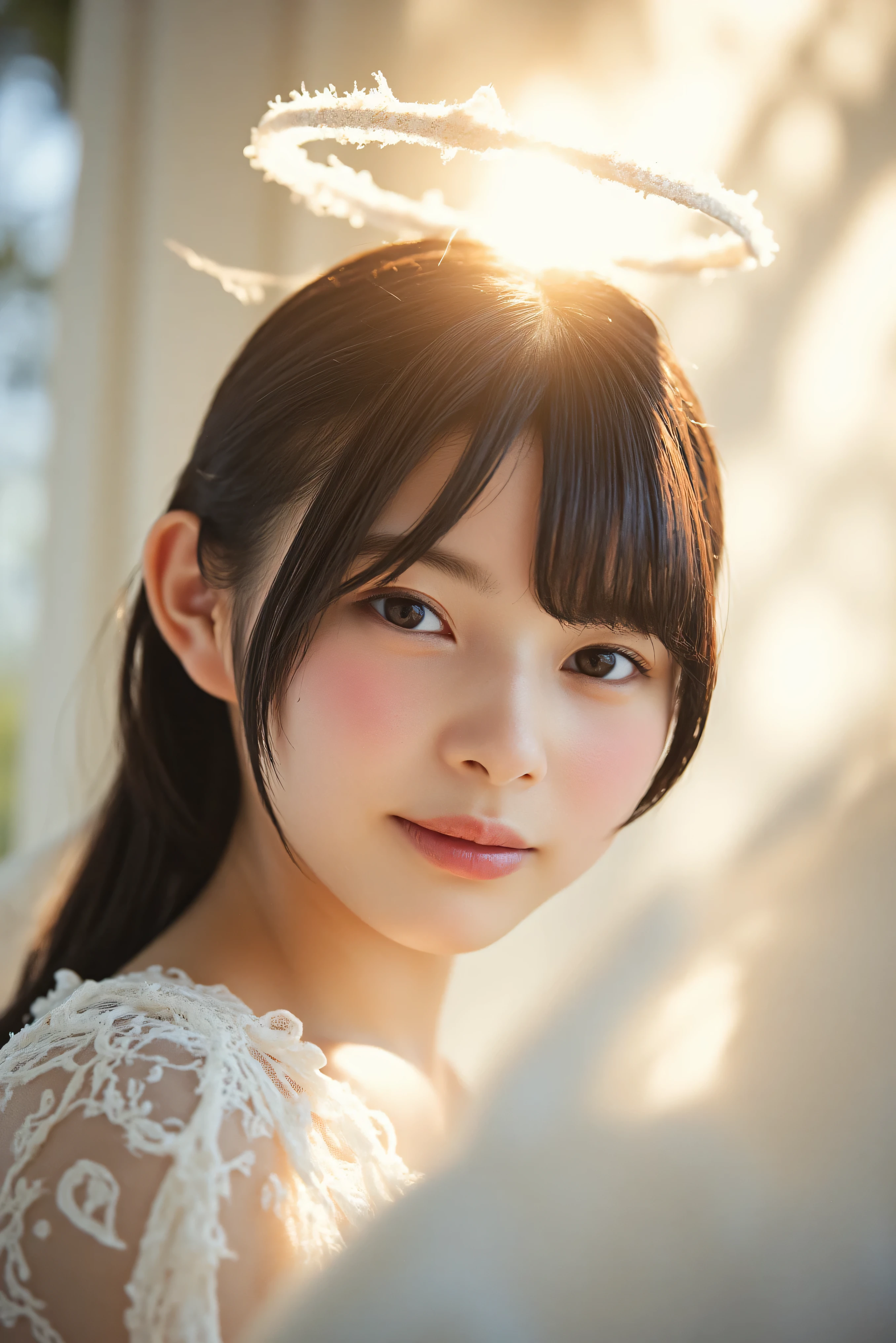 beautiful detailed eyes, beautiful detailed lips, extremely detailed eyes and face, long eyelashes, 1girl, fantasy character, (final fantasy, yuuna:1.0), cutie smile,elegant dress, magical girl, highly detailed, fantasy landscape, dramatic lighting, glowing effects, mist, intricate details, volumetric lighting, cinematic composition, hyper realistic, 8k, best quality, masterpiece, photorealistic