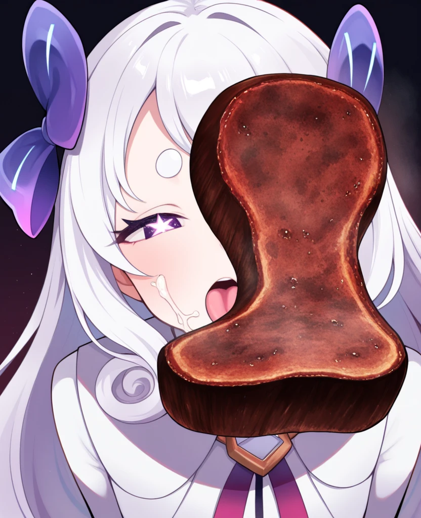 masterpiece, ultra detailed, 8K, full body shot,, a girl, kawaii, light atmosphere, (Cute a girl:1.5), ( pale purple hair, wavy two braids, blunt bangs hair, green and black eyes empty eyes, yandere, portrait:1.4), nsfw, sex,1girl, spoken heart, doggy,veiny penis,(from side:1.3), cross section,fertilization,(vulgarity:1.2),cum,anime visual, (tilt head:1.3), extremely delicate face, realistic lighting and shading, (an extremely delicate and beautiful art:1.3),a girl, Slender girl with small breasts,