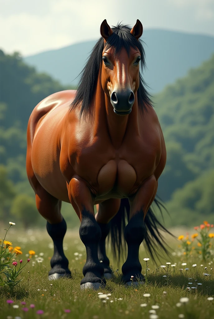 Muscular pony horse