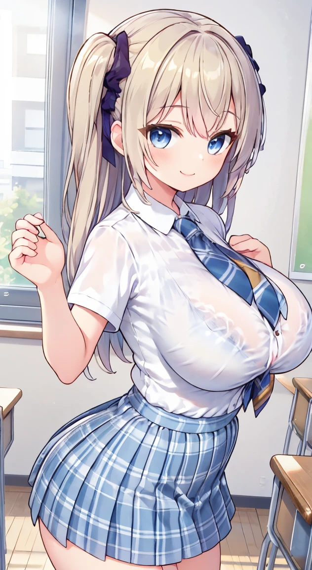 anime, (masterpiece), (Highest quality), (Very detailed), (best shape), (Best Shadow), (absurdes), (Detailed Background), (so beautiful), Shiny, Beautiful eyes in every detail, Extraordinary, Countershading, Detailed soft lighting, an exquisite animation shape, 8k, 32K, High resolution, unity 8k wallpaper, shape, anime style, Perfect lighting, Extremely detailed CG, Sakuragi Hand, blush, Embarrassing, A kind smile, (nsfw:1.4), Accidental exposure, Open your mouth, library, (Embarrassing:1.1), (blush:1.2), (shout:1.1), (Move a row:1.1), Sweat, Heavy breathing, ((Motion Lines)), arms up, serafuku, black jacket, ((white plaid pleated skirt, light blue bow layered skirt, white frilled skirt)), white bra, show off bra, (skirt lift:1.3), white panties, panty pull, pussy, Expansion Division, ((1boy:1.7, a boy is grabbing girl’s breasts from behind) , Perfect body