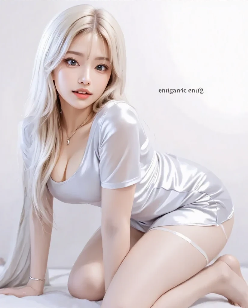 16K quality、highest quality, high resolution, real photos, (Super realistic、photorealistic)、((long shot、full body portrait))、(((hospital examination room、In front of the medicine cabinet、medical record file、Lined up with advanced medical equipment))) 、(((Black blouse with collar in doctor's lab coat、Wear a long-sleeved doctor's coat over a black blouse、black tight mini skirt)))、(((Platinum blonde female doctor in white coat)))、(((silver hair:1.5)))、((medium long hair、stick out one ear、finely and delicately braided hair))、((blue eyes))、((Wear a stethoscope and name tag))、((open both legs wide、Open your legs and show off your white ))、(pure white pantiesr、beautiful legs、barefoot、((high heels))、(Big eyes、very beautiful and modest makeup, Makeup is light, Beautiful blonde hair)、(Cute Japanese girl in her 20s、shiny dark brown hair)、perfect body、perfect hands、perfect hands指、detailed and beautiful lips、Clear, beautiful face and well-proportioned eyes、highly detailed eyes and face、well-groomed nose、thin eyebrows、(perfect eyes)、 (F cup big breasts)、は eyelid、Patchily's Eye、Clear, beautiful face and well-proportioned eyes, ( very beautiful and modest makeup, Makeup is light、 border light, (soft light, high quality, smooth and sharp, 10x pixelization, beautiful eyeshadow),((NSFW))、((ecstatic expressreach sexual climax))、mouth is sloppen、sexh、(cute japanese girl)、 smile、deed and beautiful lips , cute round face, plump thighs、emphasize the thighs、hairstyle with bangs、delicate body、slim、skin that reflects light、model body shape、detailed fingers、beautiful eyes、long eyelashes、8head and body、Low - Angle、light reflected in the eyes、smaller face、double eyelid、big eyes、lip gloss、looking at the camera、background bokeh、Movie lighting from the front、light on the face