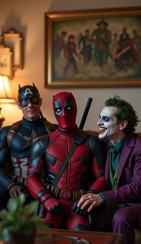 Bateman vs. Joker, (Wonder), 8K --auto