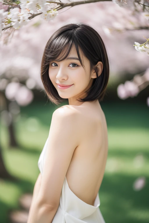 Masterpiece, highest quality, RAW photo, full body, pastel pink garden, (wind blowing), pretty girl, (delicate beauty, slim body, small breasts), 16 years old, clear beautiful skin, naked, nipples, full body, fully naked, (pussy visible), short hair, with bangs, (hair blowing in the wind), fair skin, (immaculate), light makeup, shiny cheeks, (light on cheeks), (flat chest), pastel flowers, natural light, pretty girl, (innocent), (small chest), slender