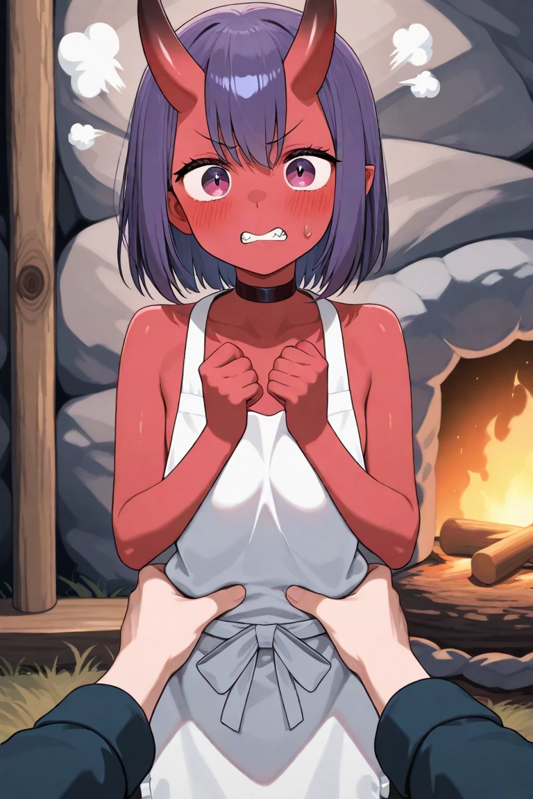(A furry girl sitting)), short black hair, hair tied up, wearing a pink choker, wearing pink bra, wearing pink thongs, wearing glasses, ( average body type ), ( Average size breast ),((shy, embarrassed, wet, blushing, mouth open, lewd, drooling mouth, chest is wet, sweating)), side view shot,sexy poses, lone world, wearing oversized pink bra, lonely world, nobodys in the world only her, nobody is there except only her, full body shot, wearing pink bra, busty, bra strap falling of her shoulder, ((furry girl))