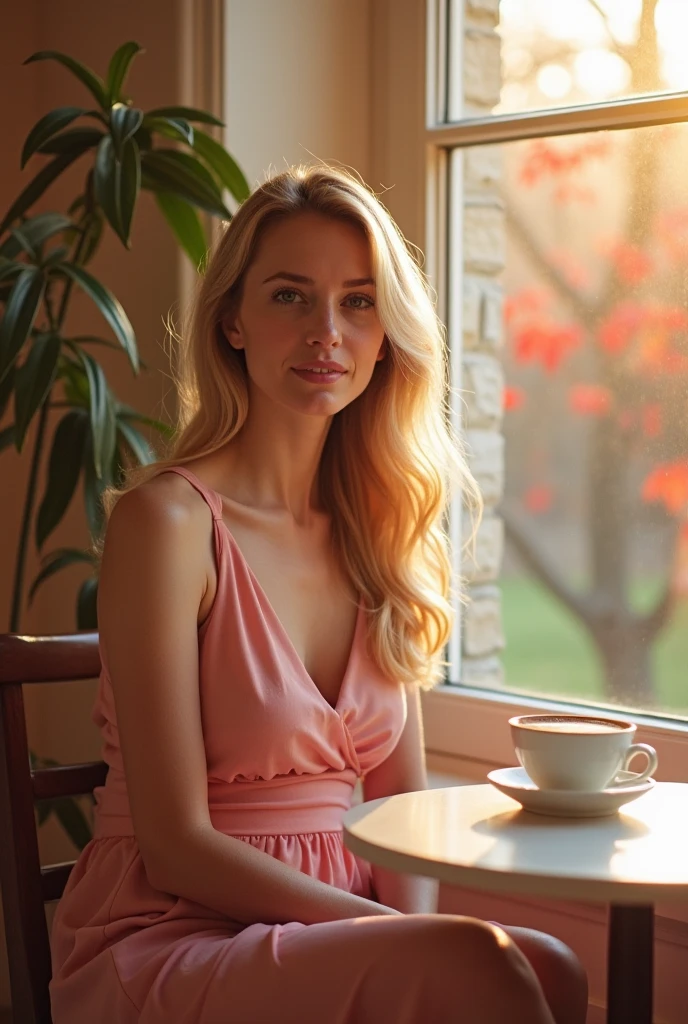 Busty blonde