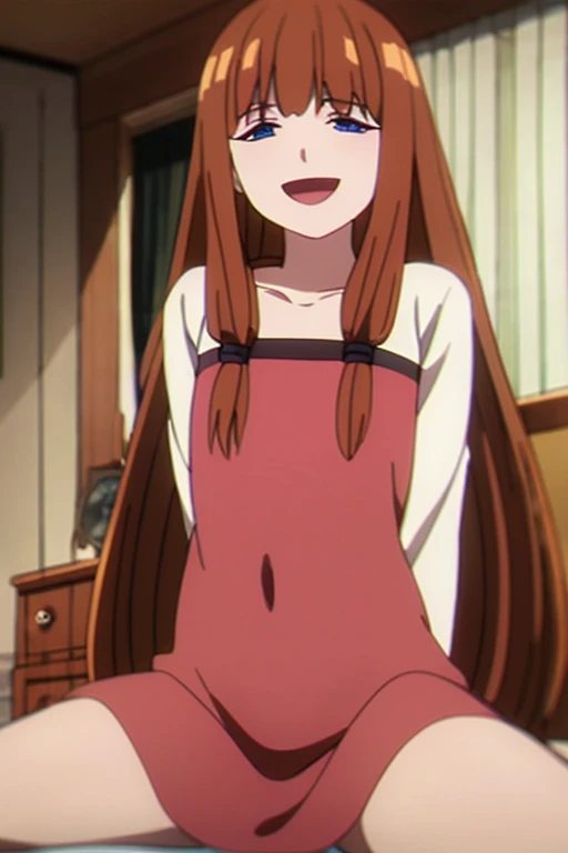 asuka, 1girl, solo, long_hair, looking_at_viewer, bangs, blue_eyes, cowboy_shot, orange_hair, two_side_up, 1girl,masterpiece, expensive quality, very_expensive_solve, big_file size, full color,(completely nude:1.2),pussy,niplles,(vaginal sex:1.2),( kid:1),