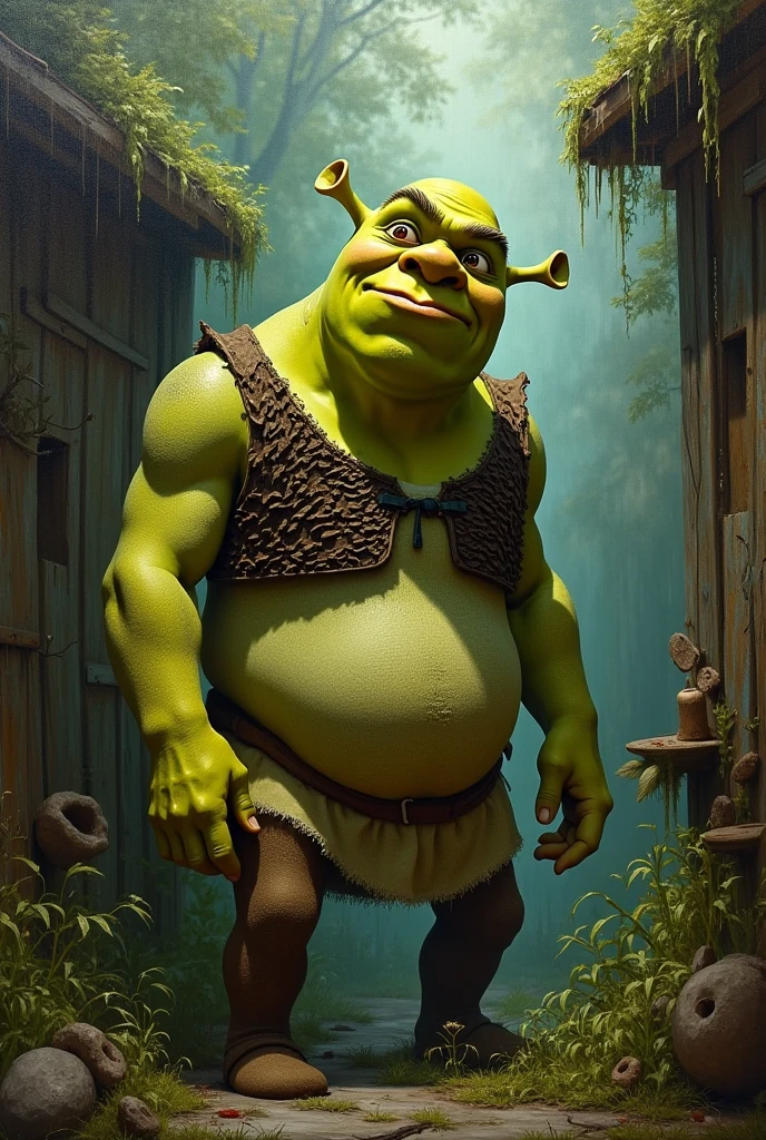 Create a realistic Sherek image with a somewhat sober tone