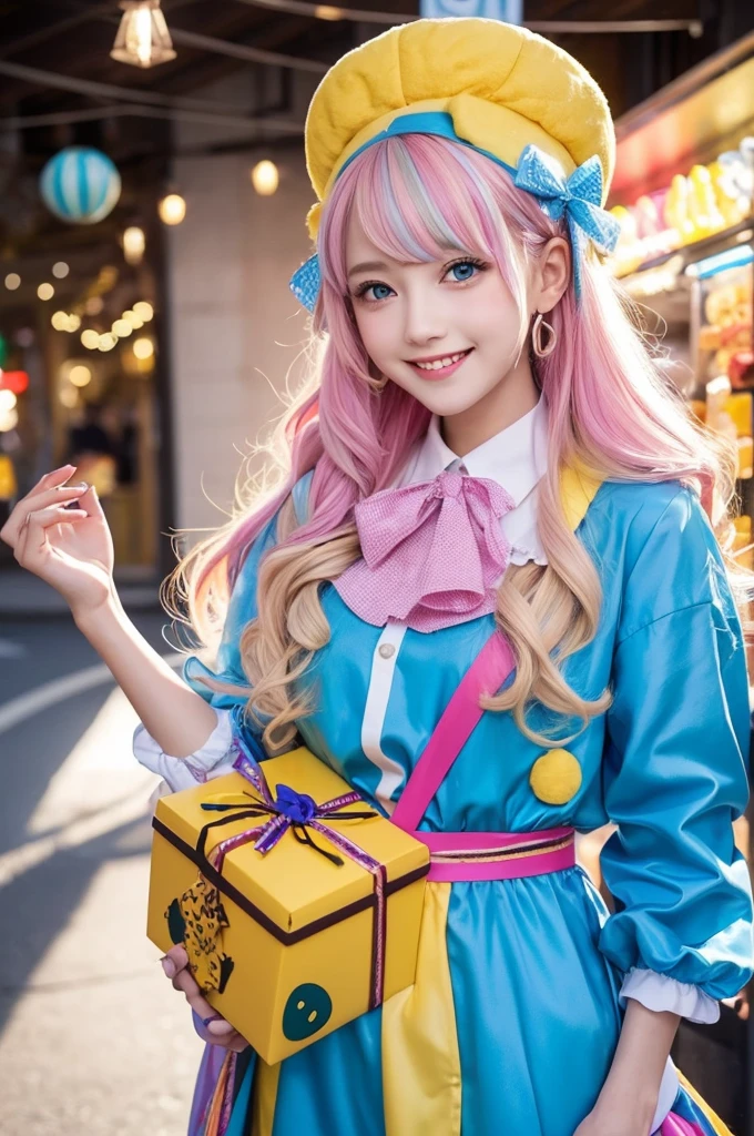 A rapunzel girl and her friend carrying two or three shopping bags shopping in future tech city, tech city, futuristic, pleasant, illustration design
8K