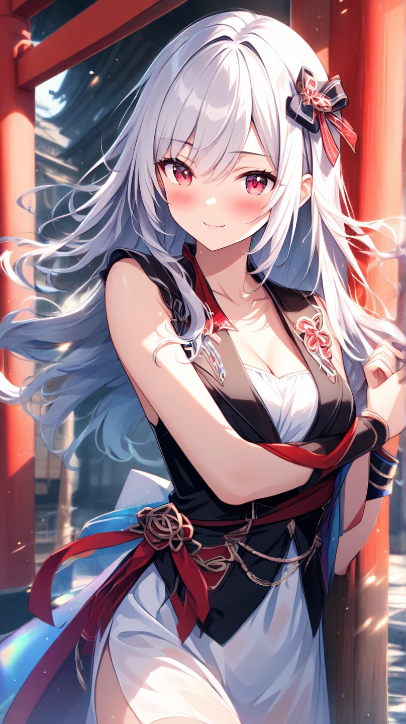 masterpiece、(detaileds、hight resolution、top-quality)、 1 人、Onmyopath、samurais、A war-torn country with half-demons。 Silakurena, once a united state,、The country collapses due to the death of Meishu, who was organizing various places.、The three domains were entering the Warring States Period, where they were vying for the unification of the world.。 Nearly half of Shirakena is made up of humans.、There are also half-youths and beastmen.、The composition is largely divided by the clan.。 Northeast「Swaga Clan」は呪術や式神を駆使するOnmyopathたちの藩、Southeast「Takekura Domain」は城壁をも斬り裂く一騎当千のsamuraisたちの藩、western「Zion Clan」is a clan of subhumans such as half-youkai and beastmen who are good at witchcraft and covert actions.。 The three clans fought many times,、Through tactics that make the most of each characteristic、The forces were antagonistic。 After metastasis、Suddenly, the three clans that were confused by the shock of metastasis「Your power... Show me out...」I heard a voice saying.。 Convinced that this must be a message from the divine fox in the world of Shirakurena, the three clans decided to make a temporary truce.、Again became one country as Sirakrena。 Eta、To Centrake, who has tried to contact、Obey the message and wield your power as one、It was going into a state of war.。