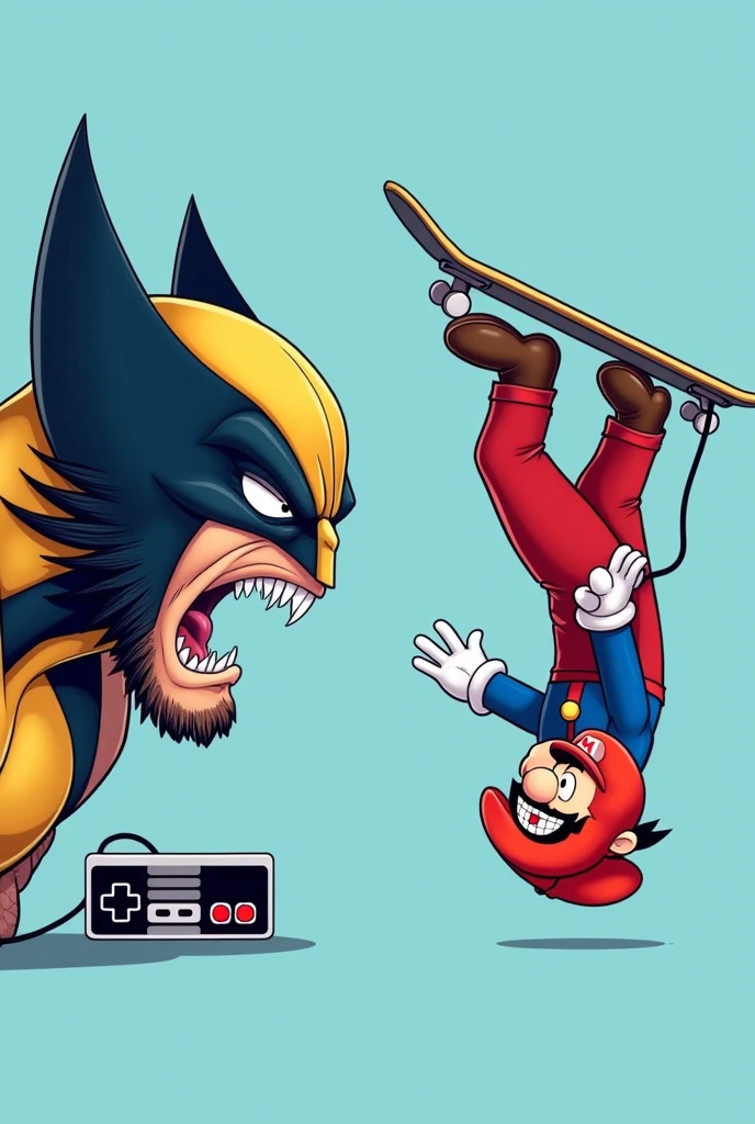Sonic.exe and mario madnnes v2 color illustration 