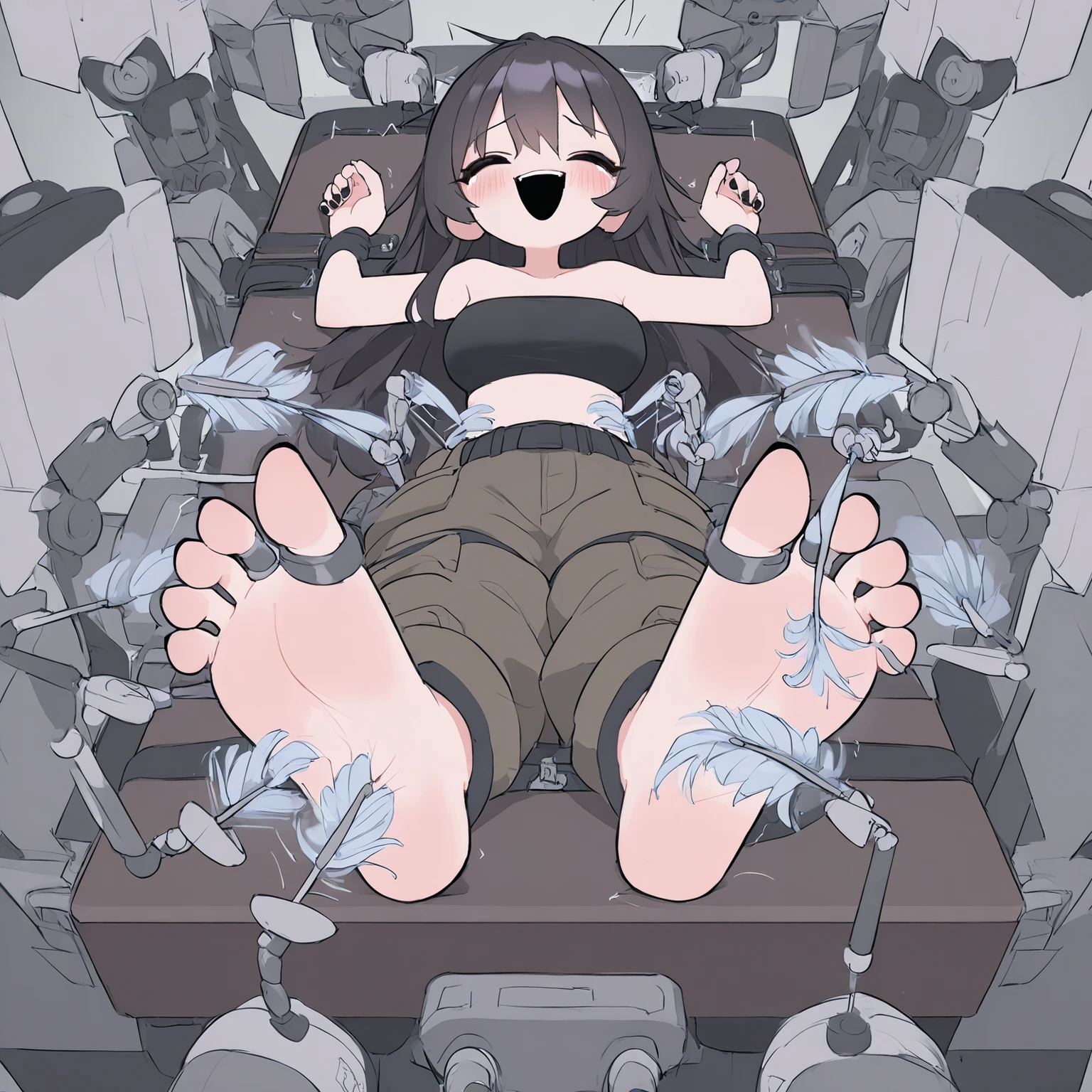 Take off your clothes, hang up the incoming call on your phone
If you're a racist, we'll provide you with a key and a black box.
Don't try to hide, here you are the real one
(The real one, huh)
Limbs in chains go limp
Drops of tears, hysterics, performances
You are a bad 2D chan, and we are tentacles
But you liked to atone for sins, didn’t you? (Yes Yes Yes)