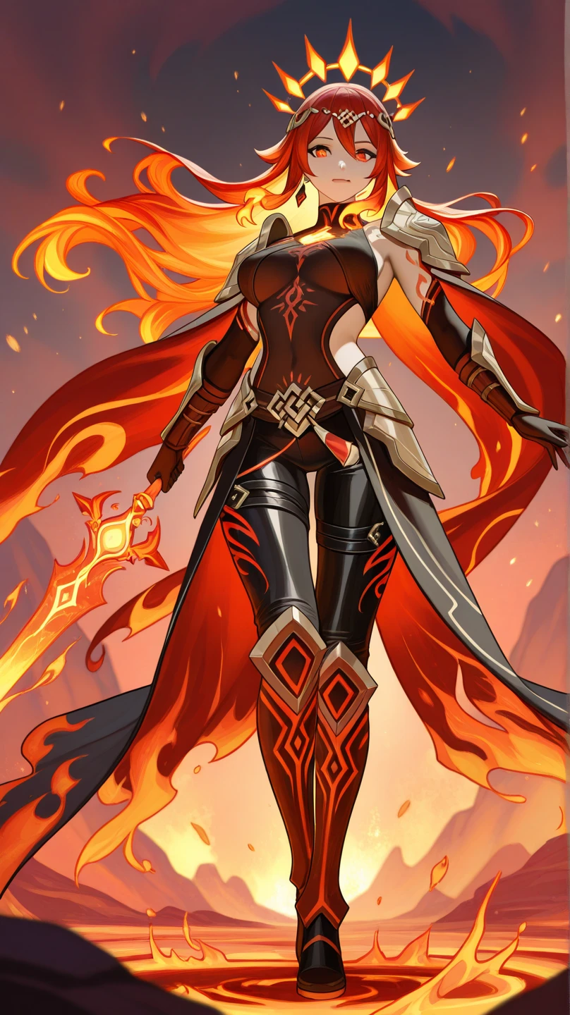 Genshin impact oc that holds the power of pyro