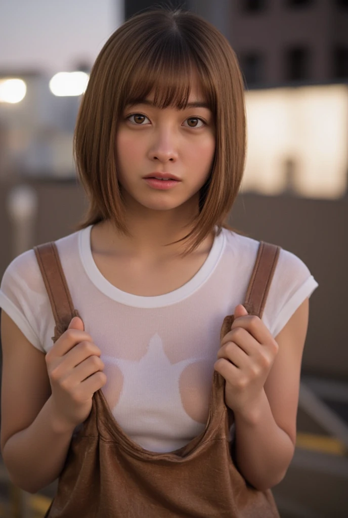 (High school girls dancing on the streets of Tokyo、17 years old)、(Realistic、Like a photograph、Live Action、8k, Realistic, RAW Photos, Best image quality: 1.4), Single-lens reflex camera、RAW Photos, Highest quality, Realistic, Very detailed CG Unity 8k wallpaper, Written boundary depth, Cinematic Light, Lens flare, Ray Tracing, Realistic background、(Wearing a tight mini dress:1.5、A well-trained body、Cleavage)、((Ultra-dense skin))、 1 female,Cute Japan Girl、((whole body:1.5),Frowning、short hair:1.2、Silver Hair、I like that style、stylish、Very detailed、Pay attention to the details、Perfect outfit、(Sunburned skin)、Beautiful legs:1.1,Accurate body、Anatomically correct body、Detailed feet、Accurate fingering、Super detailed face、View from above