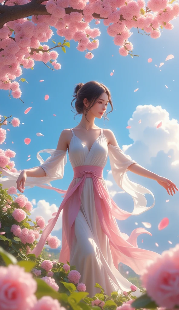 1girl,flower, Lisianthus ,in the style of light pink and light azure, dreamy and romantic compositions, pale pink, ethereal foliage, playful arrangements,fantasy, high contrast, ink strokes, explosions, over exposure, purple and red tone impression , abstract, ((watercolor painting by John Berkey and Jeremy Mann )) brush strokes, negative space,