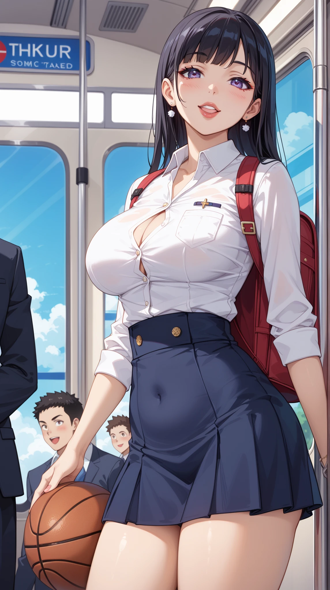 highest quality、High resolution、detailed background、beautiful and detailed face、beautiful and smooth skin、skin texture、Beautiful girl in her 20s、(two beautiful girls:1.5)、(巨大なchest:1.3)、((Inside the planeで痴漢されている))、
(複数のmale性&#39;hand pulls girl&#39;Underwear and skirtale&#39;hand lifts the girl&#39;chest、male's hand is rubbing a girl's chest、sexual expressionで泣きそうな表情で私を見て、blush、chestを強調する、chestの谷間を強調する、pink and black floral embroidery bra、pink and black floral embroidery panties、braided side ponytail、(Inside the plane、in flight、flight attendant uniform)、Providing food and drinks、Accommodating special dietary requirements.、sexual expression、panty shot、cute、camel toe