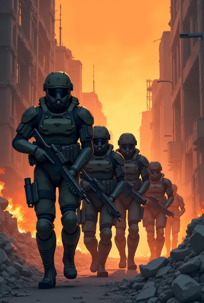 photo of (TwinRealms:1), epic composition, cinematic lighting, Incredible Heroic Soldiers of the (PromptHeist:1)