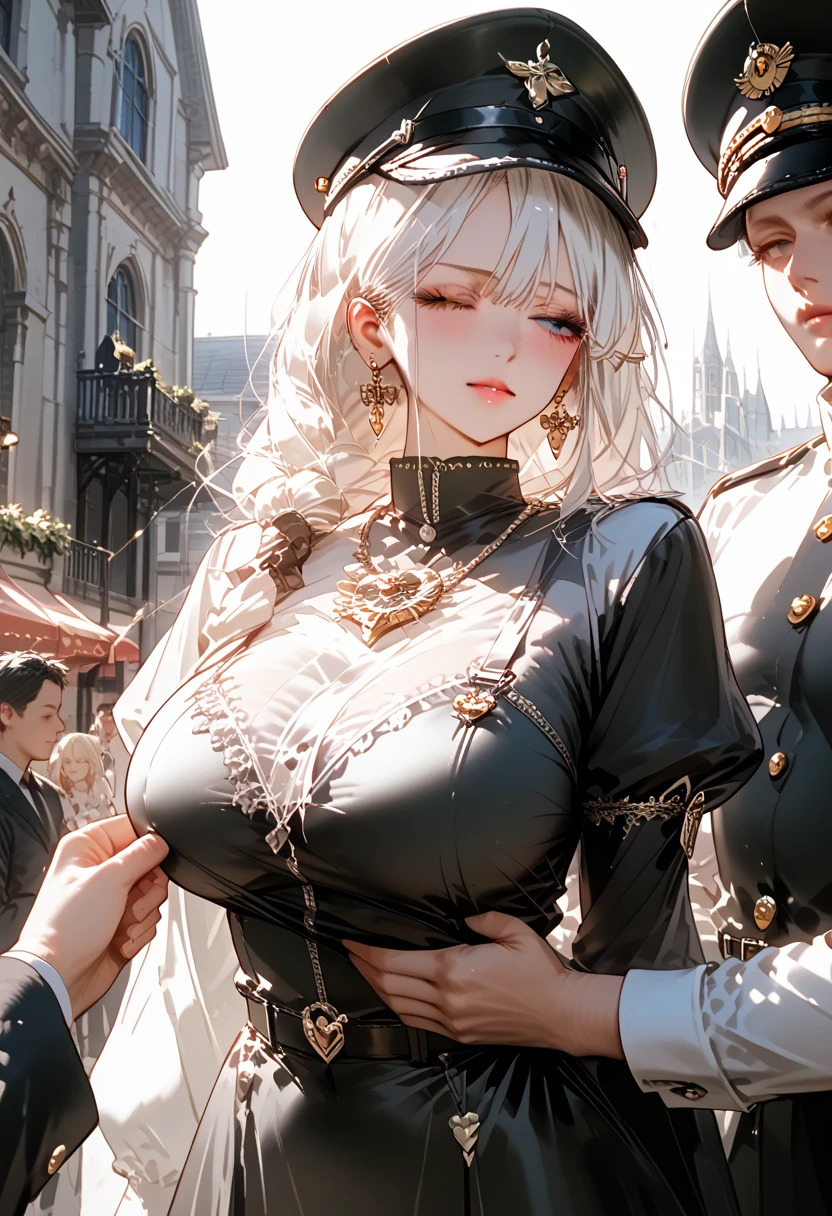 My beautiful bride with big head and small chest