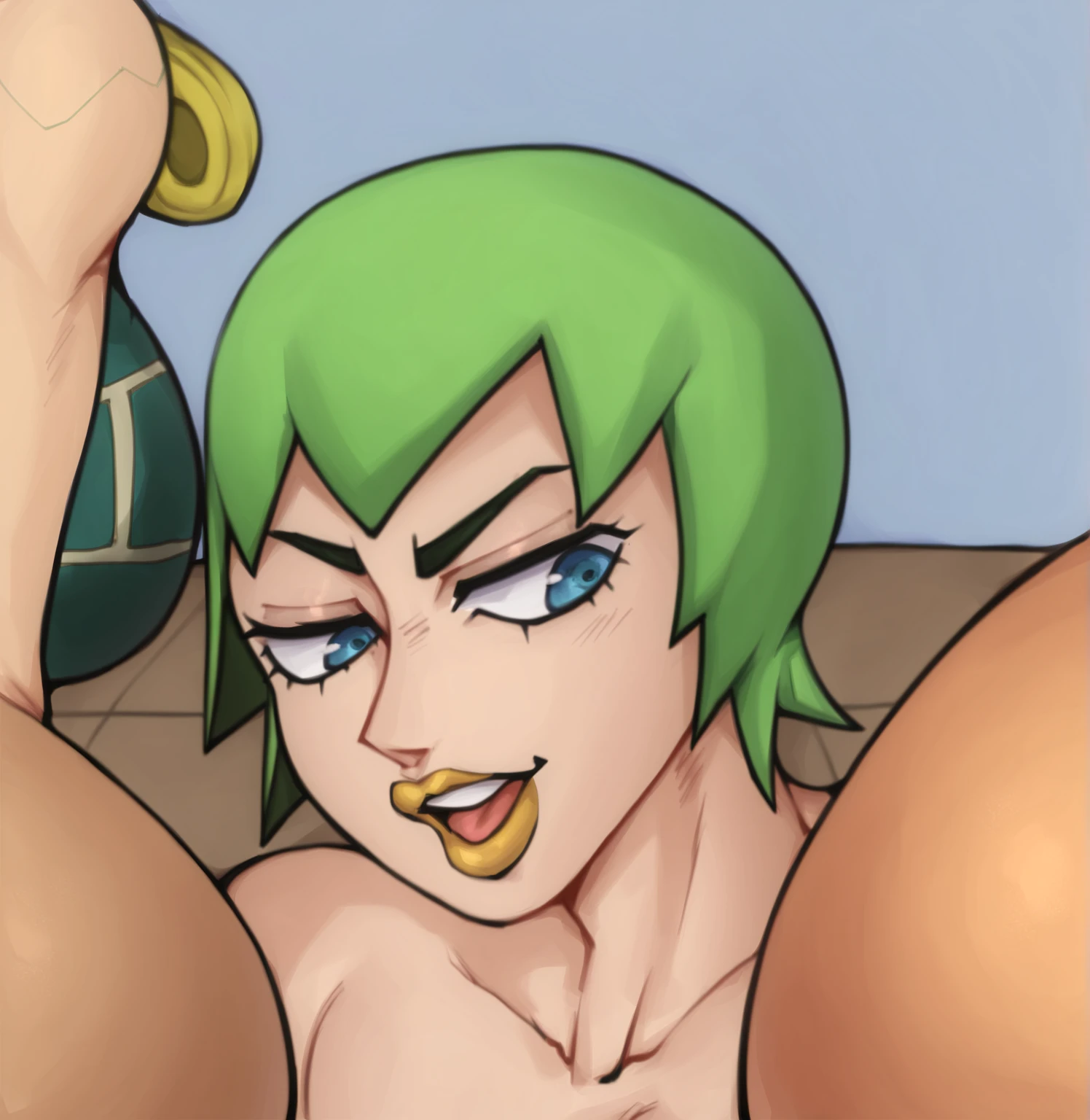 Tatsumaki de one puch man, being raped, being abused by two men, penis in pussy, mouth penis, Thick and large penis, naked, big thighs, breasts big, all cumshot