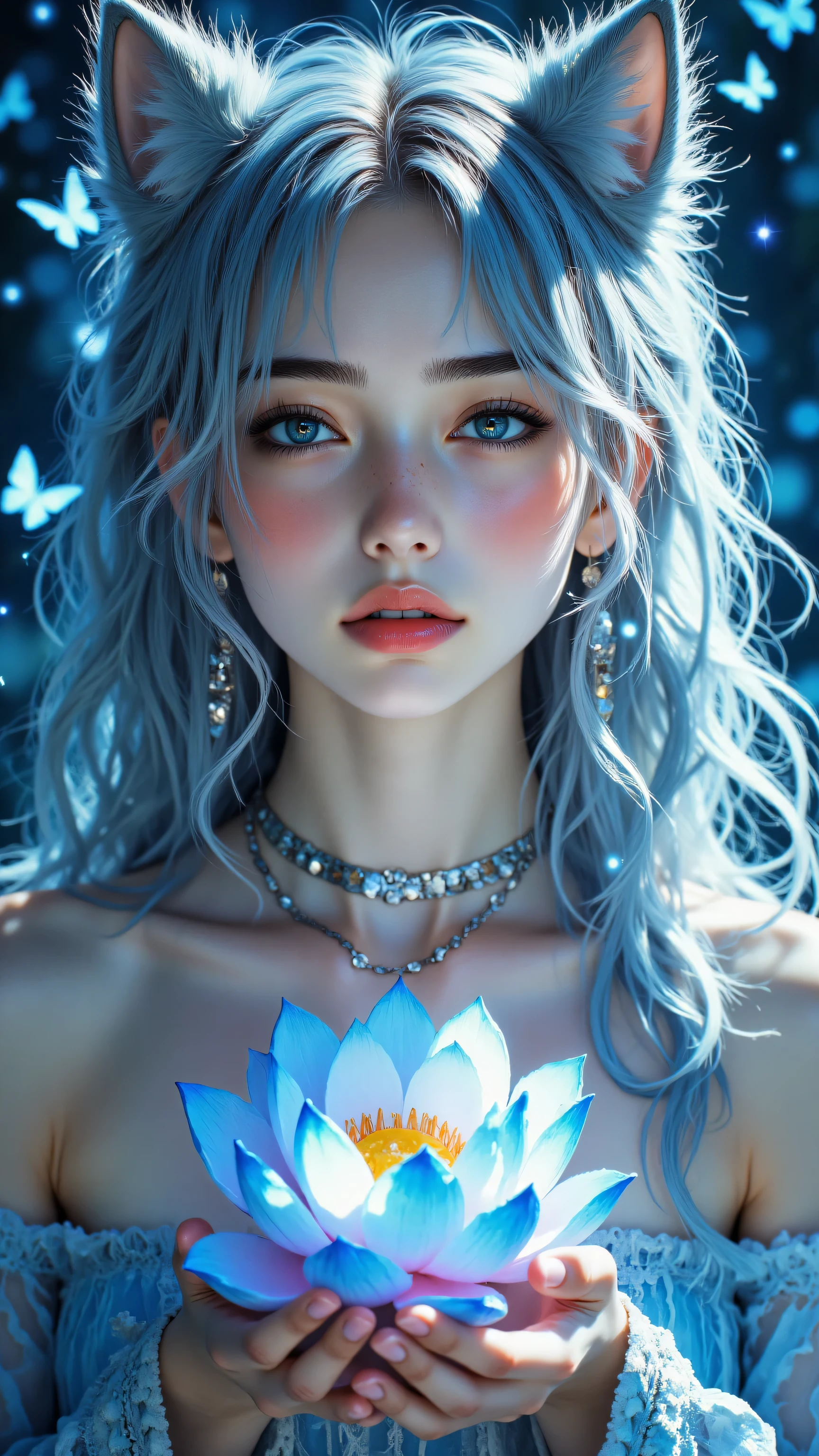 cityscape,(portrait:1.4),1girl,(blue hair:1.31), (silver dress:1.4),(revealing clothes:1.4), hair ornament, earrings, hair rings, jacket, necklace,cinimatic lighting, best quality, ultra high res, (photorealistic:1.3), POV ,(solo:1.1), (1girl:1.1), adolescent, (looking at viewer:1.331),(natural breasts:1.31),(clear fingers:1.5),(parted lips:1.1), (eyelashes:1.1), (happy:1.21), (depth of field:1.1), lens flare,{glasses},{uniform}, (chromatic aberration:1.1), (caustics:1.1), (scattered luminous petals:1.331), (style-gbf:0.75),
(highly detailed face:1.1),
(PureErosFace_V1:0.8),tiktok,